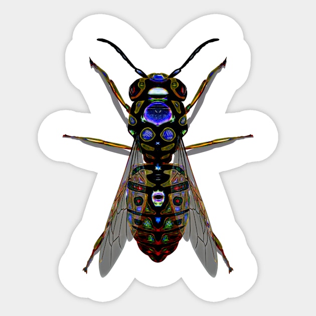 Wasp Seven Sticker by crunchysqueak